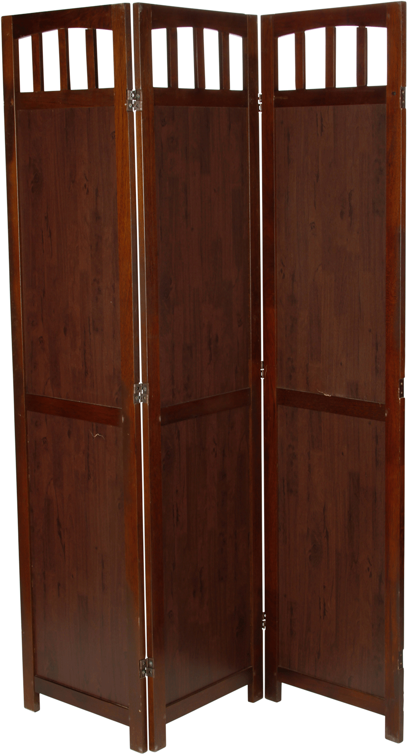 Dark Wood Room Divider (980x1588), Png Download