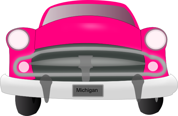 Car Clipart Front - Front Of Cartoon Car (600x391), Png Download