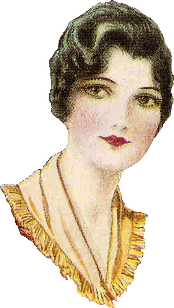 Antique Images Vintage Fashion Clip Art 1917 Womens - Illustration (1096x1467), Png Download