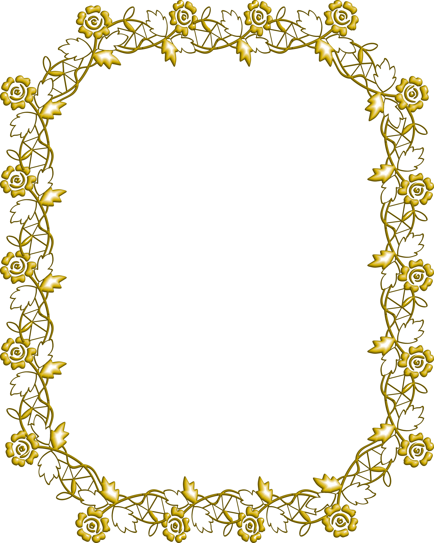 Fairy Mirror Frame (1701x2126), Png Download
