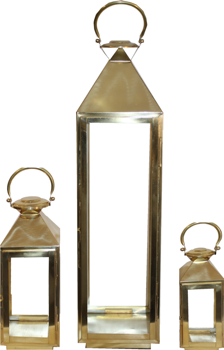 Lanterns Brass Hire Wedding Glass Hurricane - Gold Lanterns Uk (1266x1266), Png Download