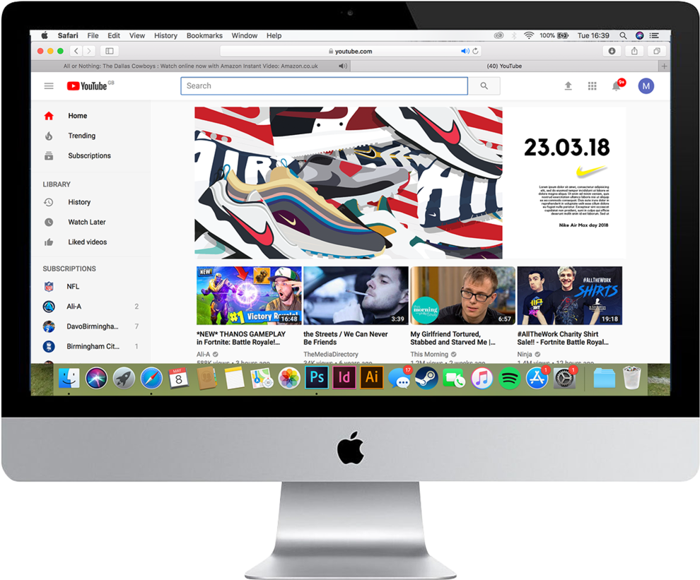 Youtube Ad - Imac 27 (1000x833), Png Download
