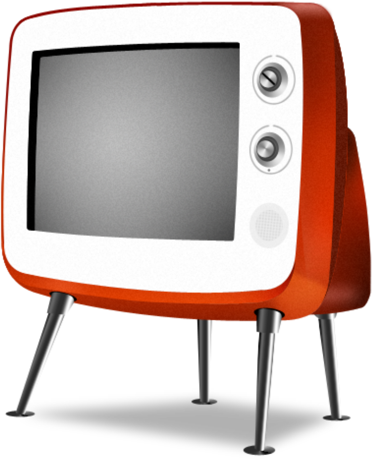 Ftestickers Television Tv Retro Vintage Red - Retro Television Png (1024x1024), Png Download