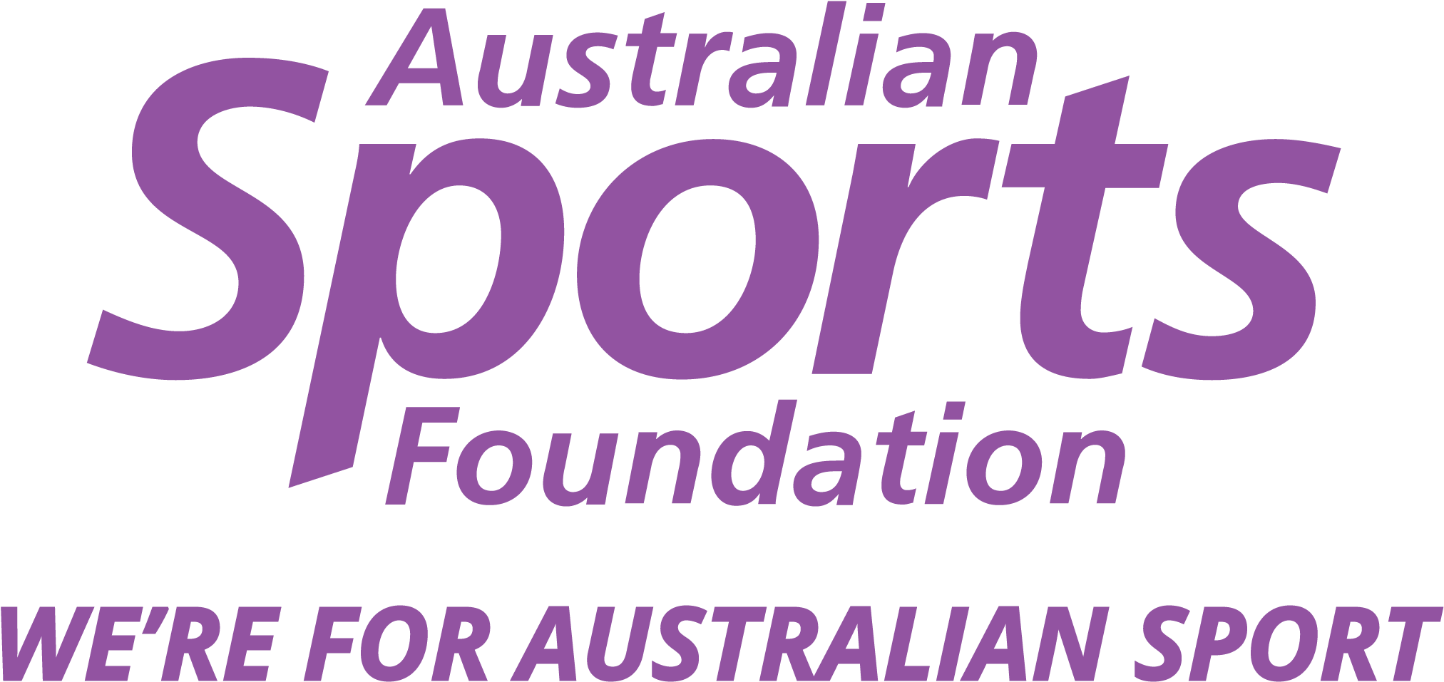 Light Purple Logo - Australian Sports Foundation (2038x997), Png Download
