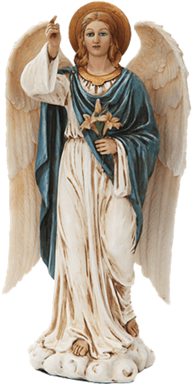 Saint Gabriel Statue - Angels Religious Resin Statues (555x555), Png Download