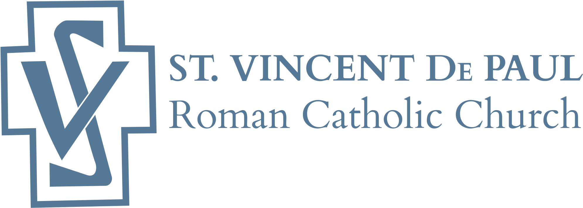 Logo - Saint Vincent De Paul Cross (2048x768), Png Download
