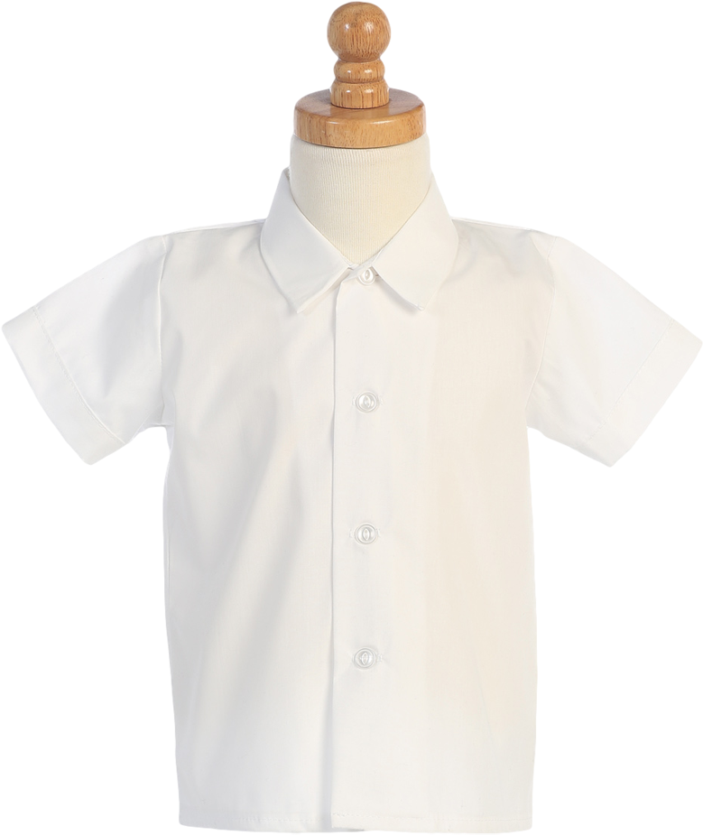 Boys White Short Sleeve Button Down Dress Shirt 800 - White Short Sleeve Boys Shirt (800x1000), Png Download