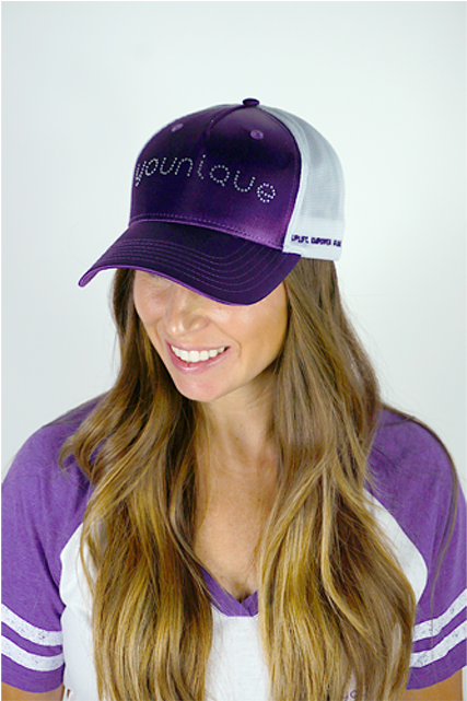 Younique Purple Metallic Hat - Hat (640x640), Png Download