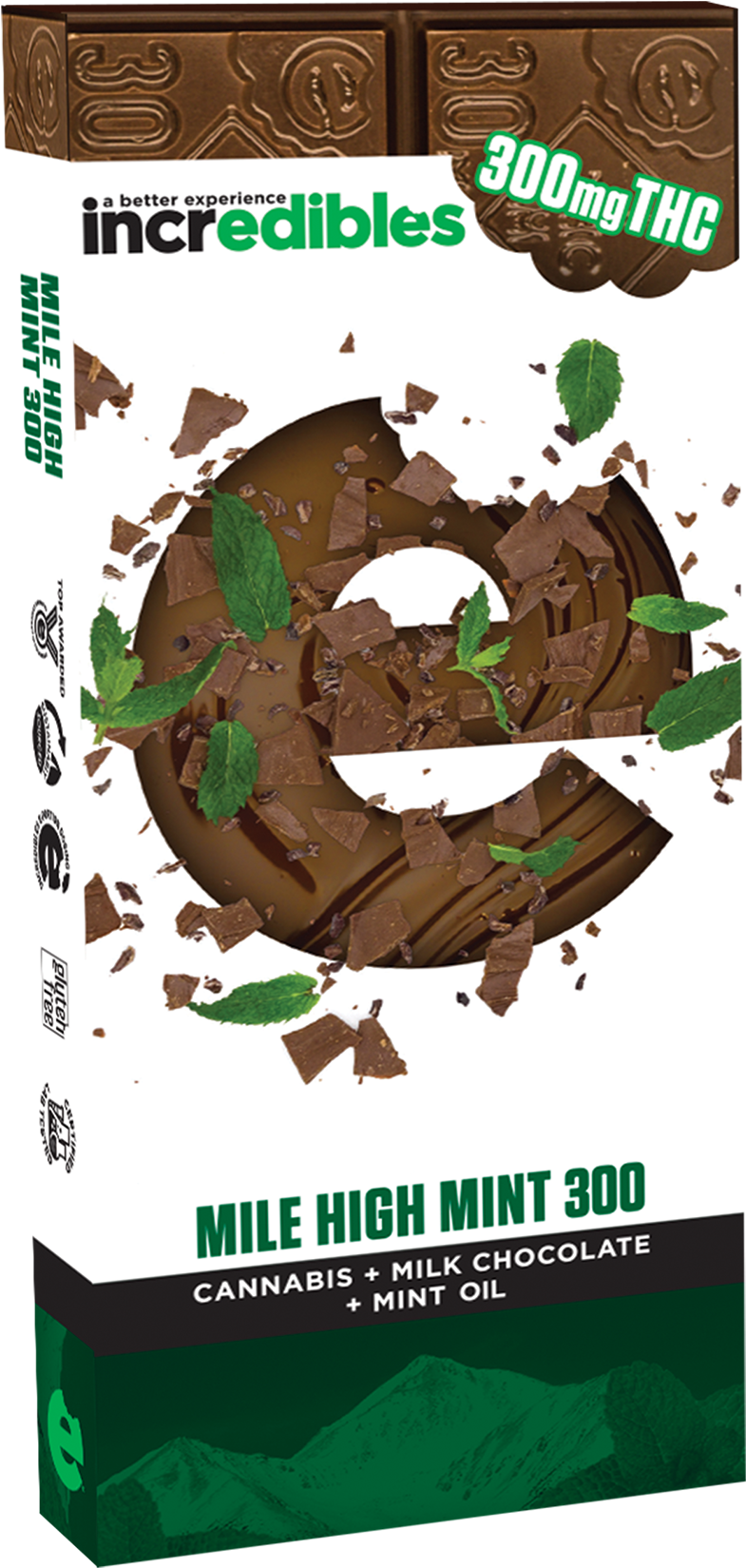 Mile High Mint - Black Cherry Incredibles Bar (1024x1875), Png Download