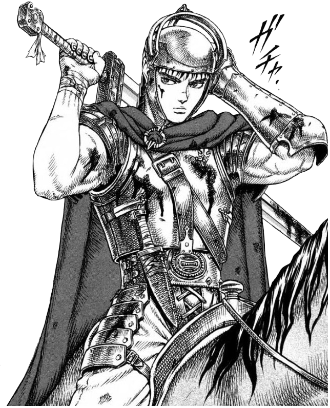 Berserk Drawing Epic Png Stock - Guts Berserk Manga Cap (644x796), Png Download