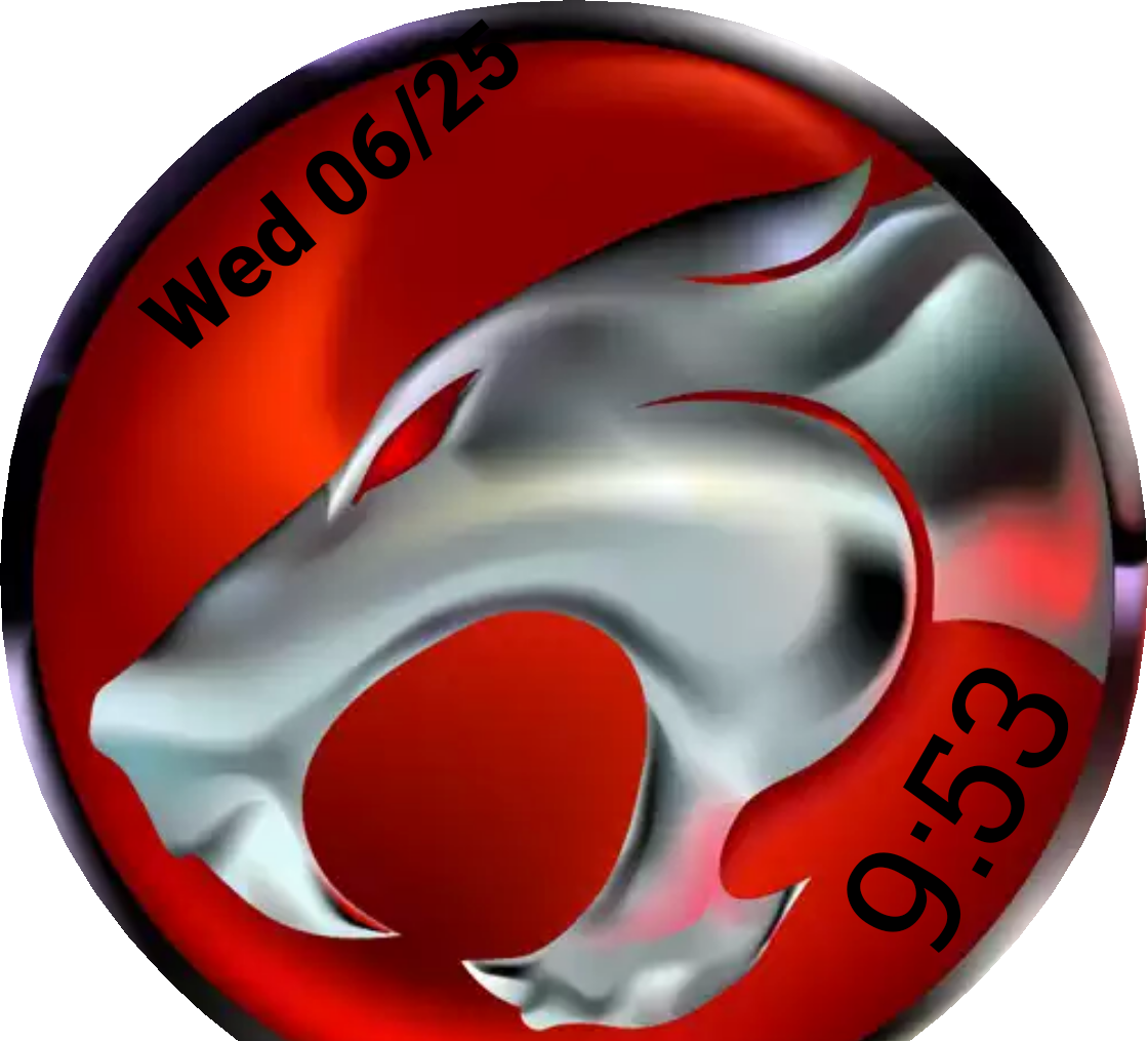 White Thundercat Watch Face Preview (1120x1015), Png Download