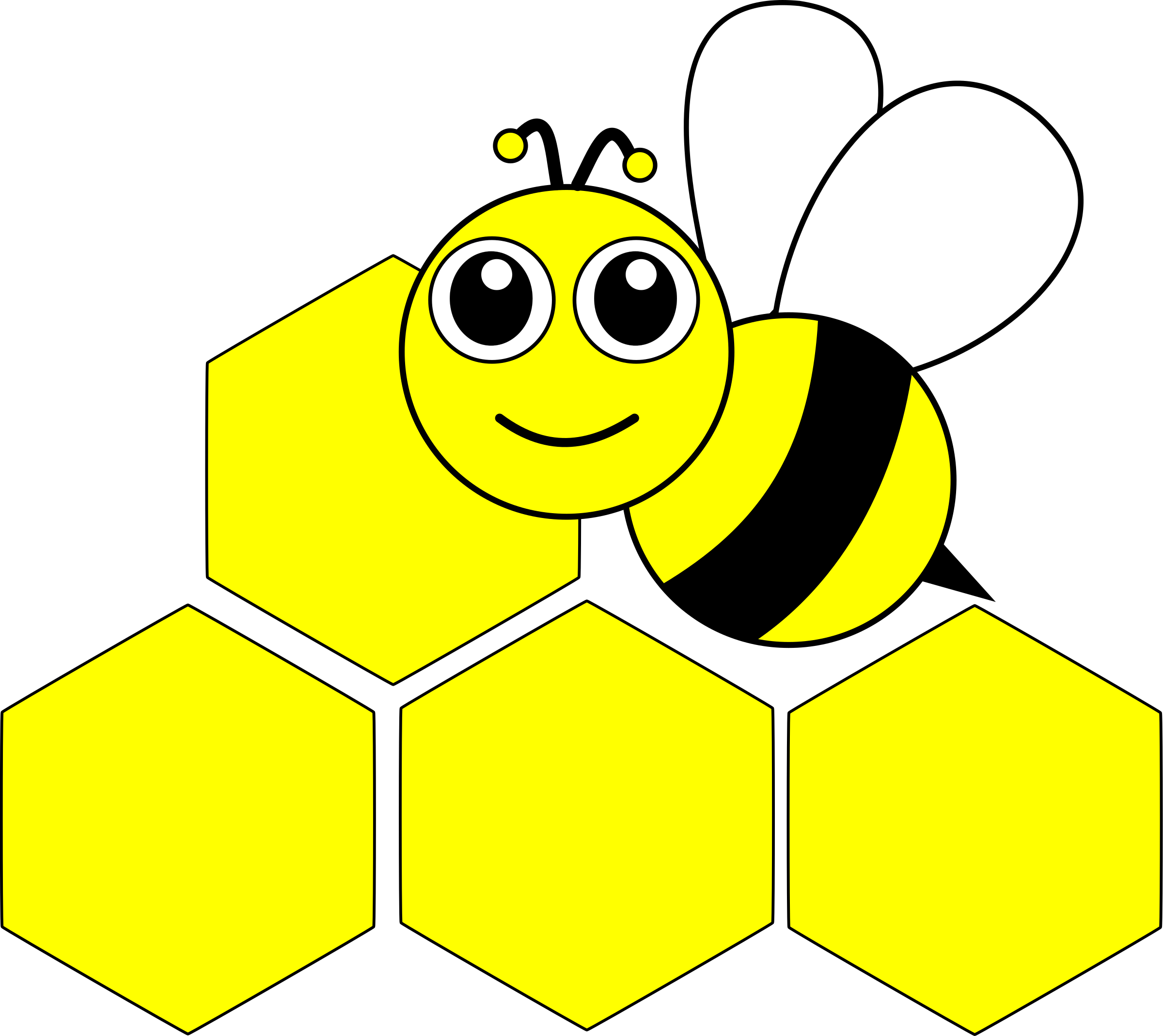 Beehive Png Download Big Im - Bee Cartoon Face (800x713), Png Download