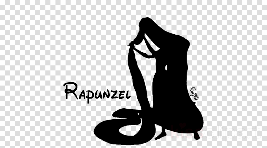 Tangled Rapunzel Shadow Png Clipart Rapunzel Silhouette (900x500), Png Download