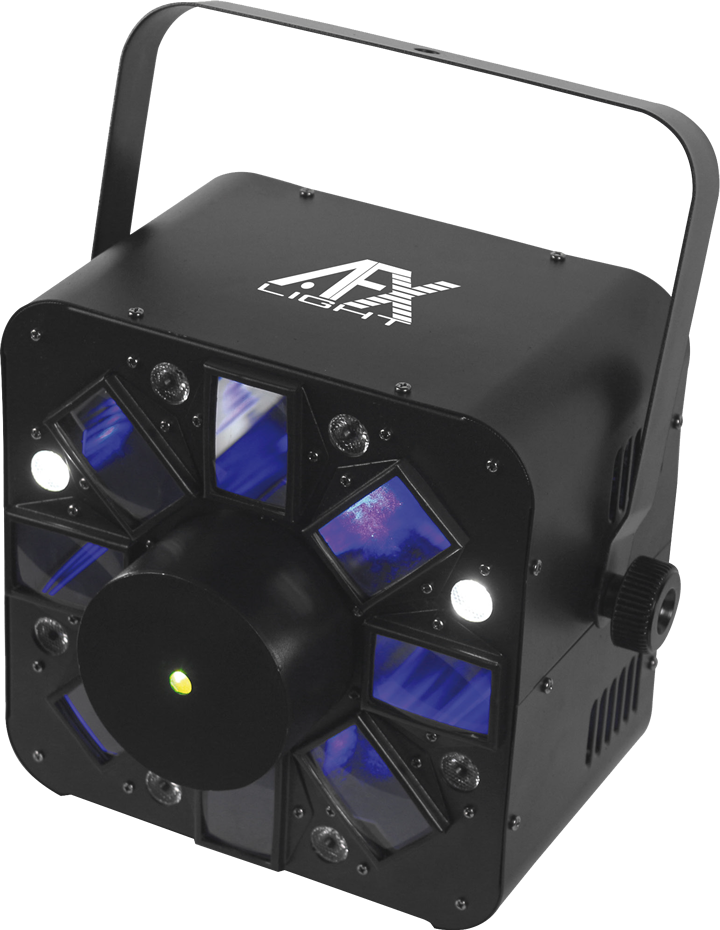 5x3w Rgbaw Cree Led Effect Blue/red Laser, 8x1w Wh - Dmx Laser Light Effect Afx (720x930), Png Download