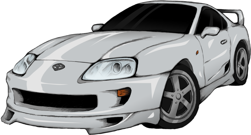 Toyota Png Image - Toyota Supra Png (900x675), Png Download