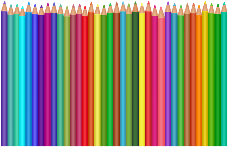 Crayons De Couleur Png - Festive Colored Art Drawing Pencils Unisex T-shirt (901x720), Png Download