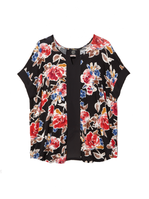 Shoshana Key Hole Top (501x668), Png Download