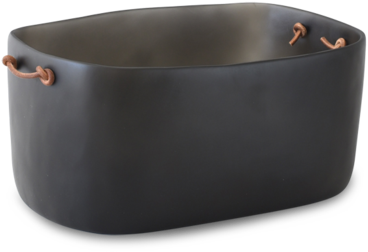 Champagne Bucket W/ Leather Handles, Grey - Bathtub (600x600), Png Download