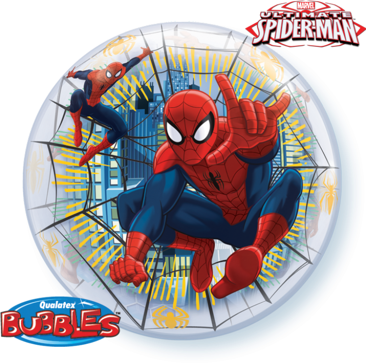 22 Inch Ultimate Spiderman Bubble (720x720), Png Download
