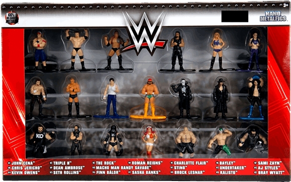 1 Of - Jada Toys Wwe Wrestling Nano Metalfigs Wwe Diecast (600x600), Png Download