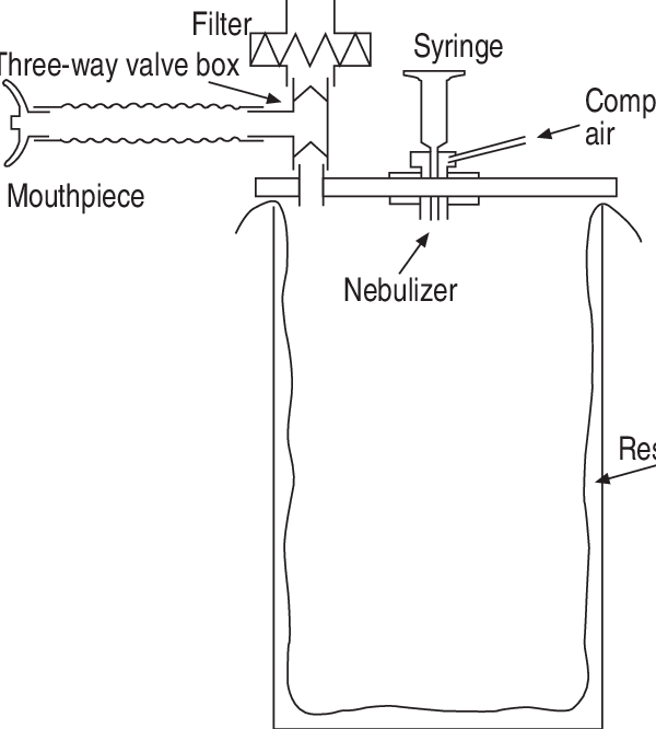 Schematic Representation Of The Reservoir Bronchial - Diagram (600x666), Png Download