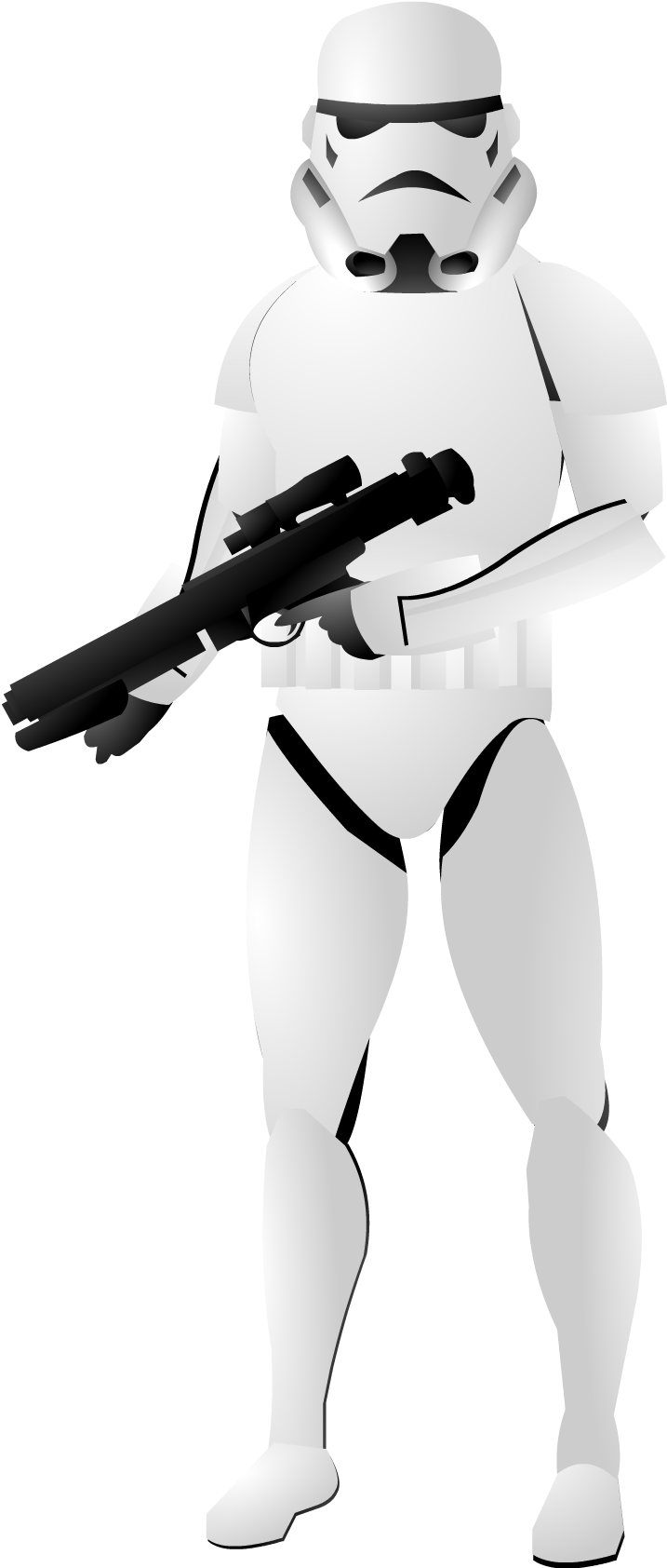 Stormtrooper - Storm Troopers Transparent Background (764x1683), Png Download