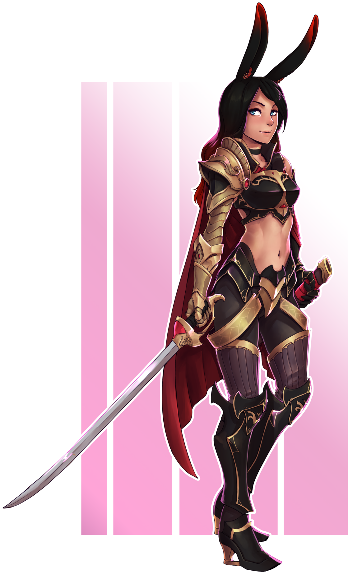 Commission For Sword Of His Cute Bunny Girl Kirih - Wilderness Trail Bikes (1246x1920), Png Download