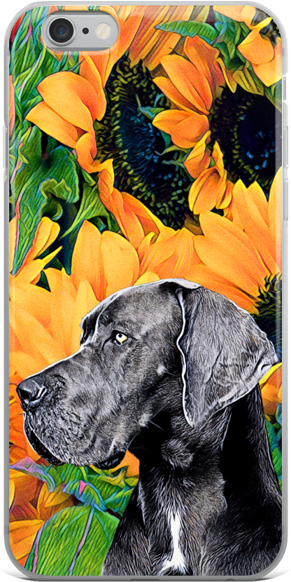 Iphone Case Great Dane Png Great Dane Coonhound - Weimaraner (1000x1000), Png Download