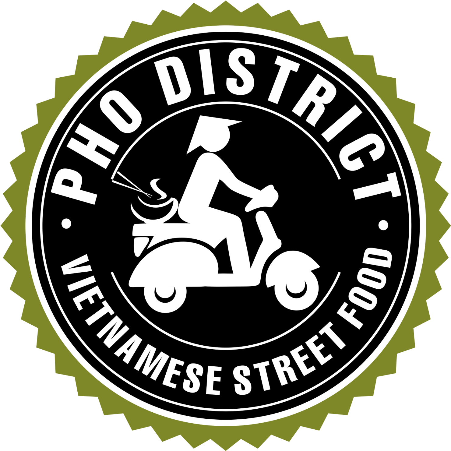 Pho District - Street Food Logo (1501x1501), Png Download