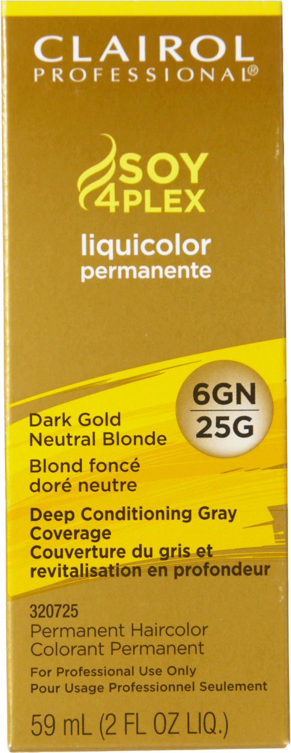 Clairol Professional 6gn/25g Dark Gold Neutral Blonde - Clairol High Lift Golden Blonde 12g (1500x1500), Png Download