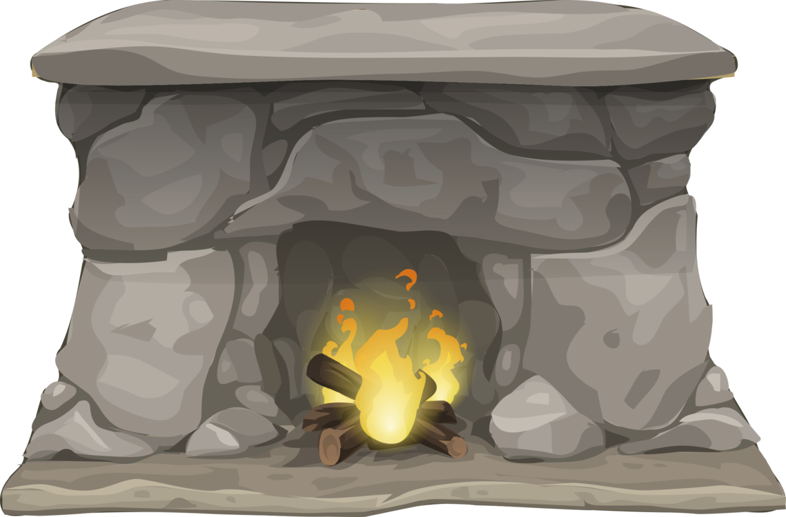 Fireplace Hearth Flame Heat Cooking Ranges - Fireplace (1139x750), Png Download