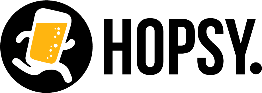 Go To Tryhopsy - Hopsy Beer Logo (988x399), Png Download