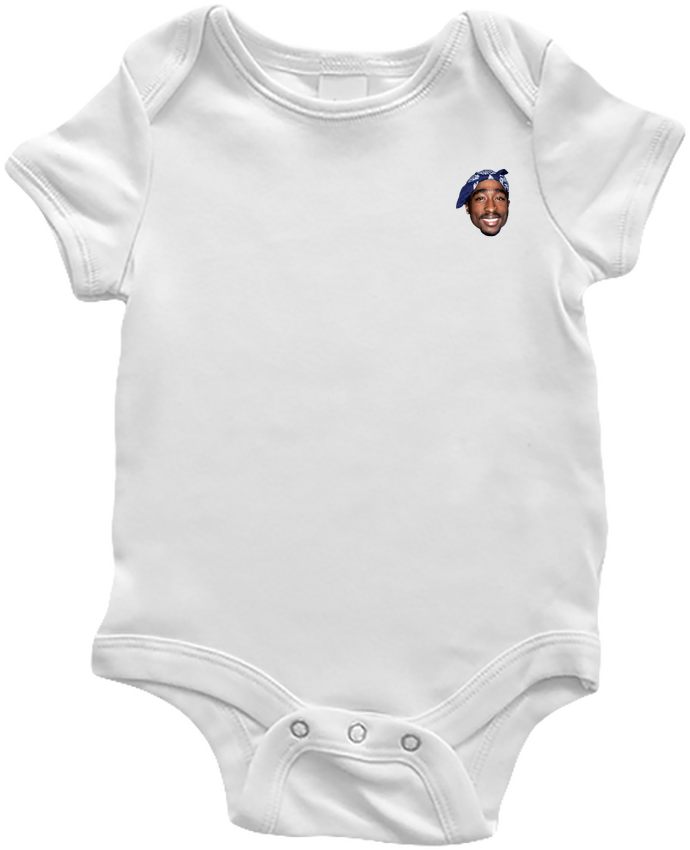 Body Bébé Tupac Par Shooterz - Infant Bodysuit (690x850), Png Download