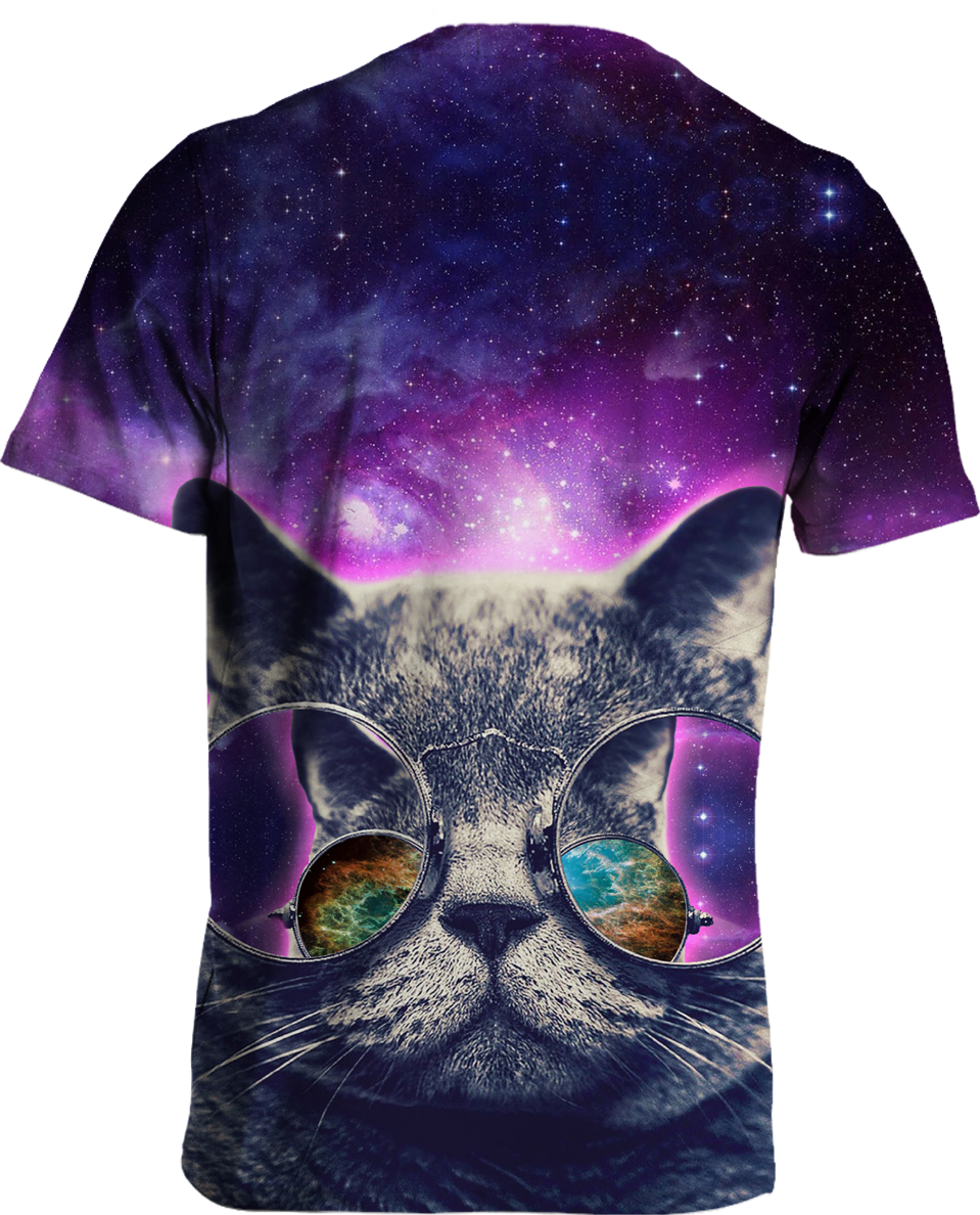 Ripped Kitten Tee - Cute Lovely Sweet Cool Cartoon Art Deco Painting Cat (959x1188), Png Download