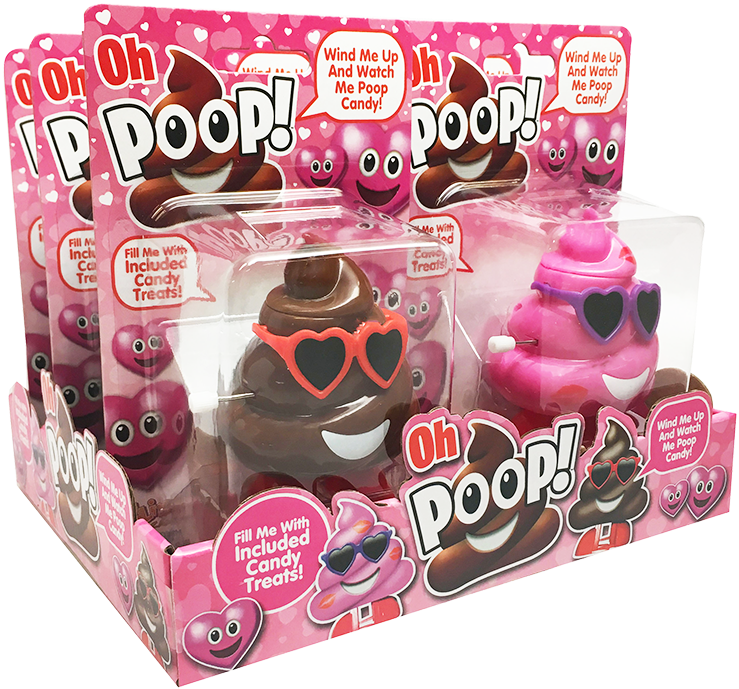 Flix Candy Oh Poop! Candy, Fruit Lollipops - 0.52 Oz (792x734), Png Download