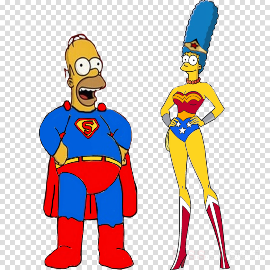 Marge Simpson As Wonder Woman Clipart Marge Simpson - Marge Simpson Wonder Woman (900x900), Png Download