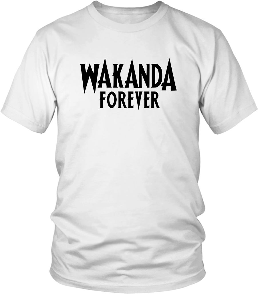 Black Panther Wakanda Forever Black T-shirt Hoodie - Supreme Style Shirts (1024x1024), Png Download