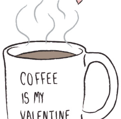 Download Hd Teacup Clipart Png Tumblr Valentines Day Coffee Quotes Transparent Png Image Nicepng Com