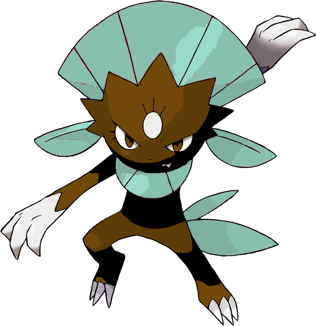 Mint Chocolate - Pokemon Weavile (1280x1280), Png Download