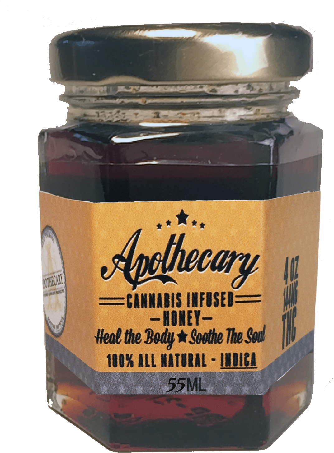 Jar Of Marijuana Infused Honey - Product (1088x1734), Png Download