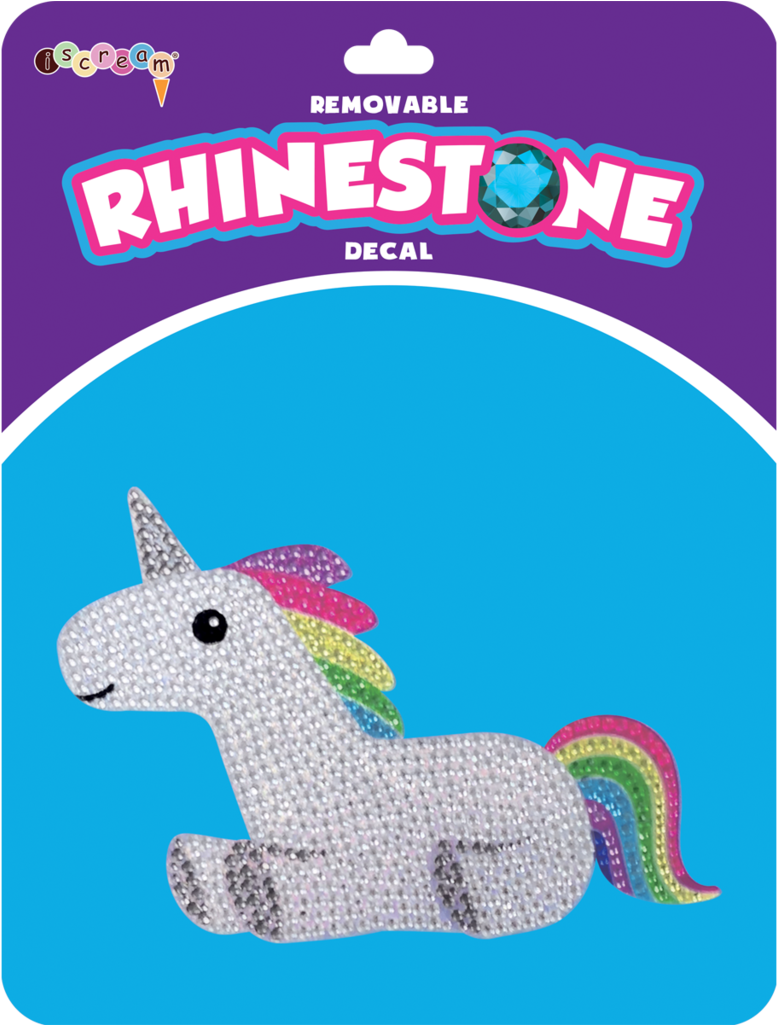 Rainbow Unicorn Rhinestone Decals - Iscream Cupcake Removable Rhinestone Decals (1024x1024), Png Download