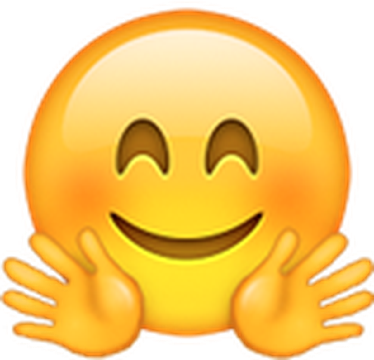Hand Emoji Clipart 100 Percent - Hug Emoji Iphone (1200x1200), Png Download