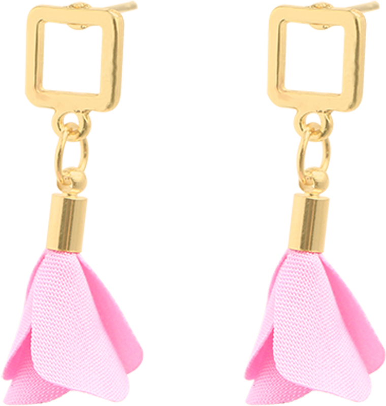 Trendy Cloth Dangle Earrings Vintage Statement Red - Earrings (1000x1000), Png Download