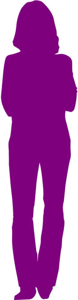 Woman - Transparent Woman Silhouette Person (500x1000), Png Download