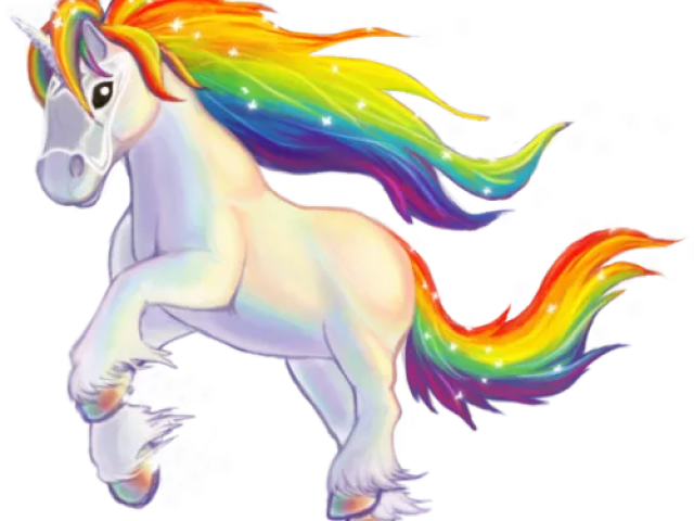 Rainbow Unicorn Png (640x480), Png Download