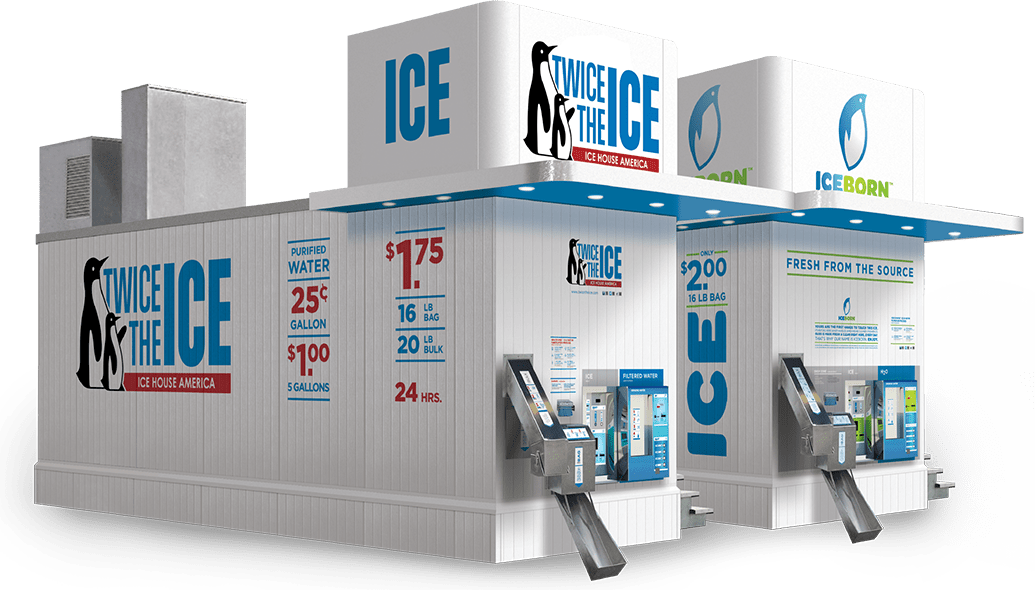 Largest Ice Capacity - Ice House America (1035x590), Png Download