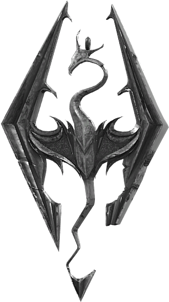 Skyrim Dragon For Euro Truck Simulator - Skyrim Logo Png (666x640), Png Download