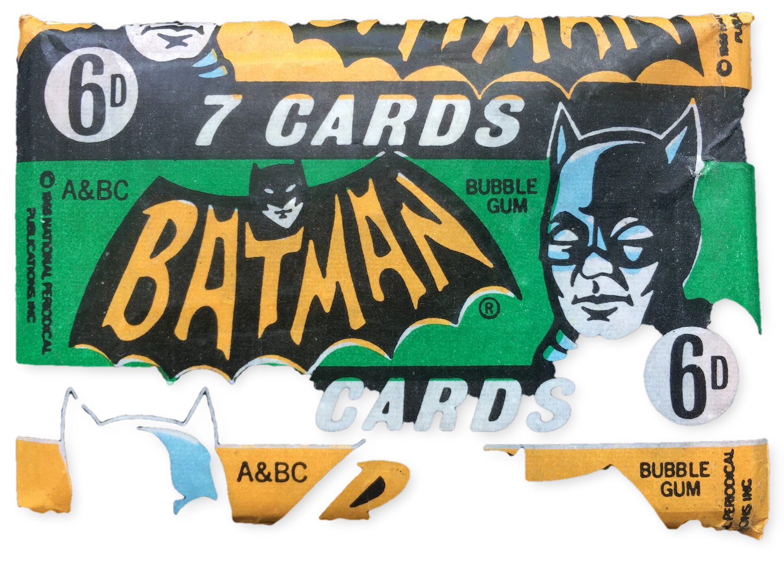 This Genuine A&bc Batman 6d Wax Gum Card Unopened Wax (1600x1200), Png Download