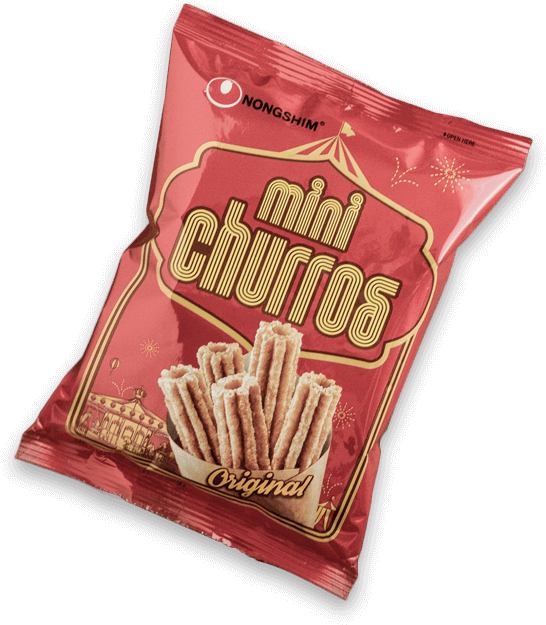 Churros - Nongshim Churros, Mini, Original - 2.46 Oz (591x673), Png Download