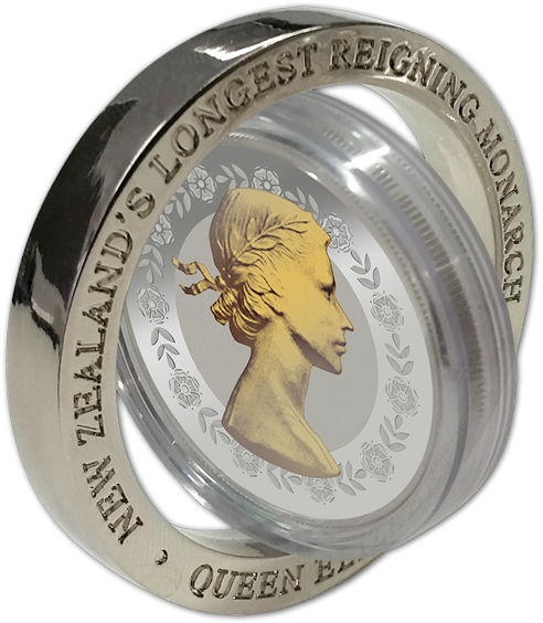 New Zealand's Longest Reigning Monarch Silver Proof (600x600), Png Download
